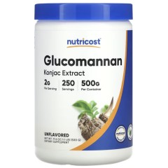 Nutricost, Экстракт глюкоманнана конжака, без добавок, 500 г (17,6 унции)